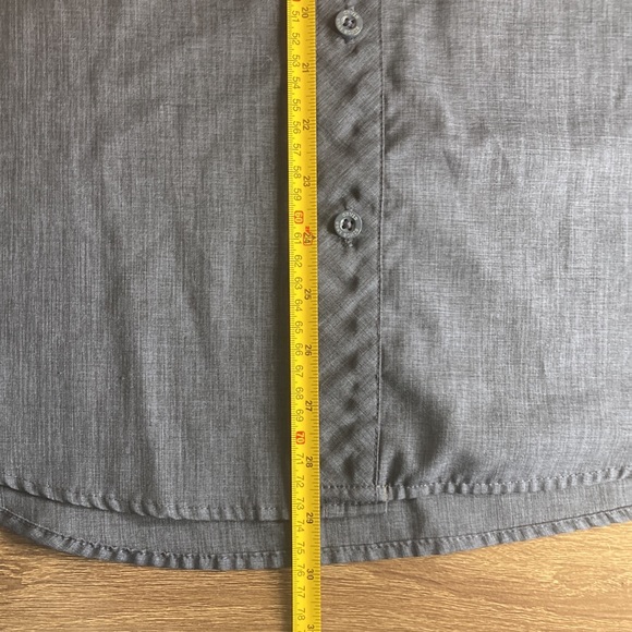 Orvis Classic Collection - Navy blue heather short sleeve button front shirt XXL - Picture 5 of 8